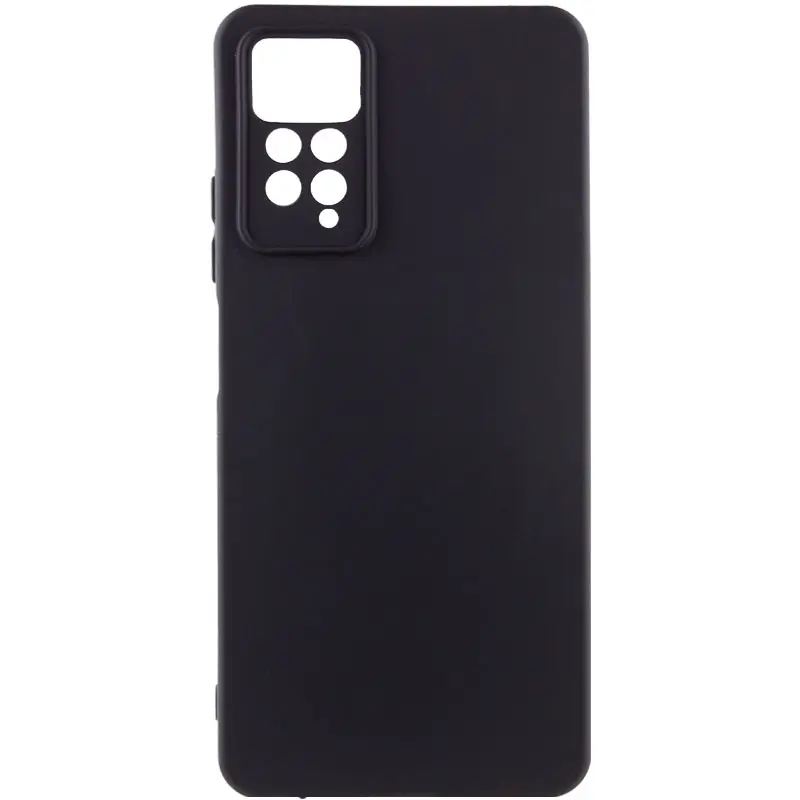 Чехол TPU GETMAN Liquid Silk Full Camera для Xiaomi Redmi Note 11 Pro 4G/5G / 12 Pro 4G, Черный / Black, TPU, купить оптом с доставкой