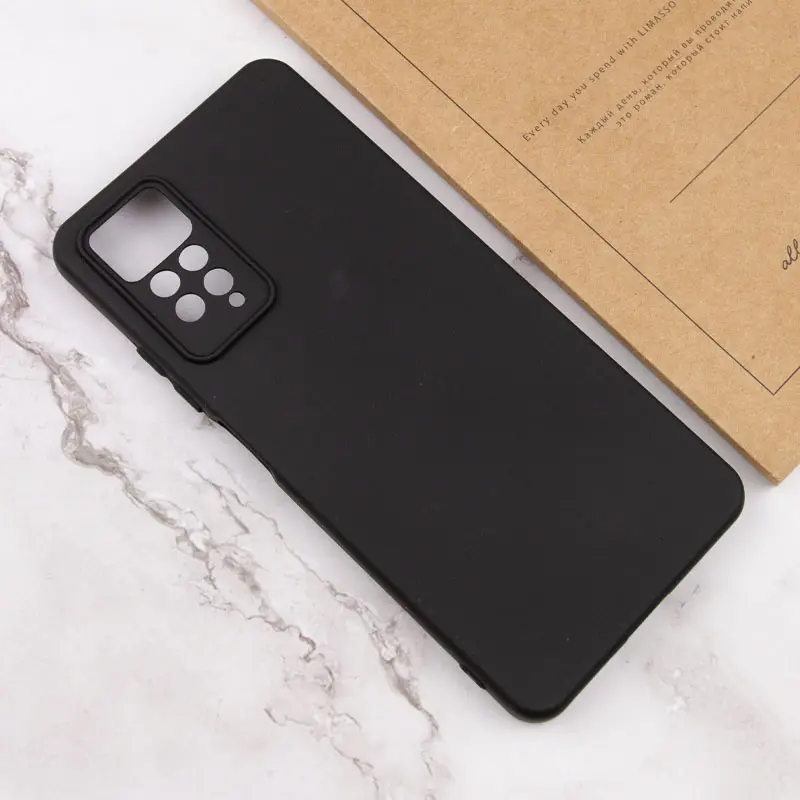 Чехол TPU GETMAN Liquid Silk Full Camera для Xiaomi Redmi Note 11 Pro 4G/5G / 12 Pro 4G, Черный / Black 3, TPU, купить оптом с доставкой