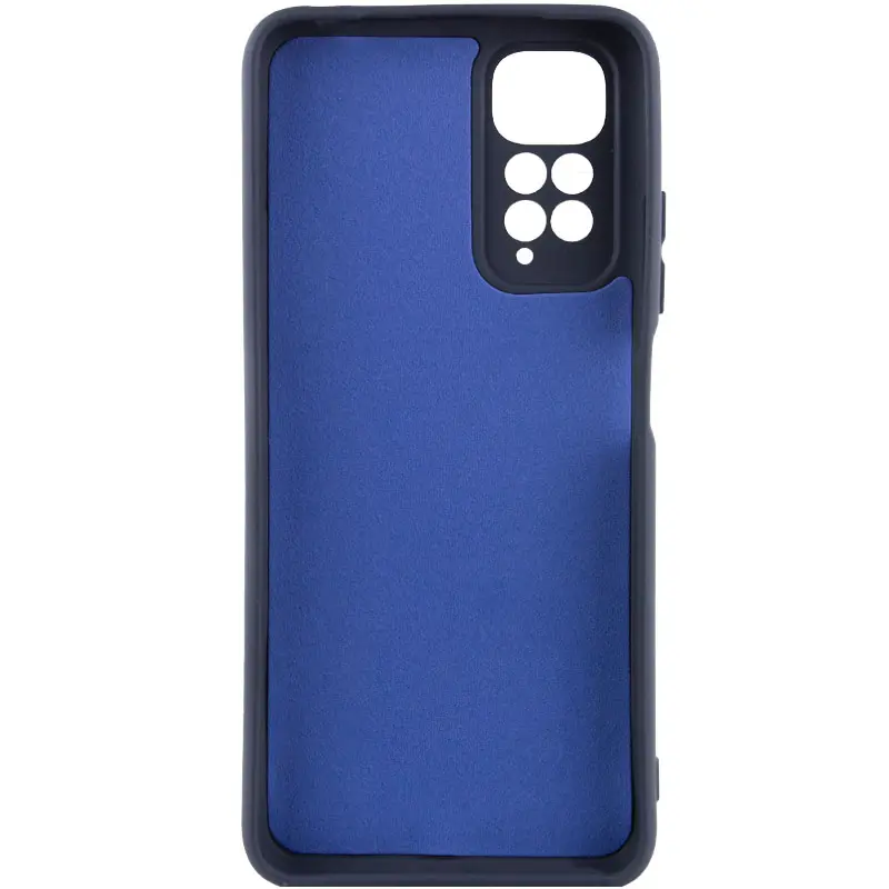 Чехол TPU GETMAN Liquid Silk Full Camera для Xiaomi Redmi Note 11 (Global) / Note 11S, Синий / Midnight Blue 1, TPU, купить оптом с доставкой