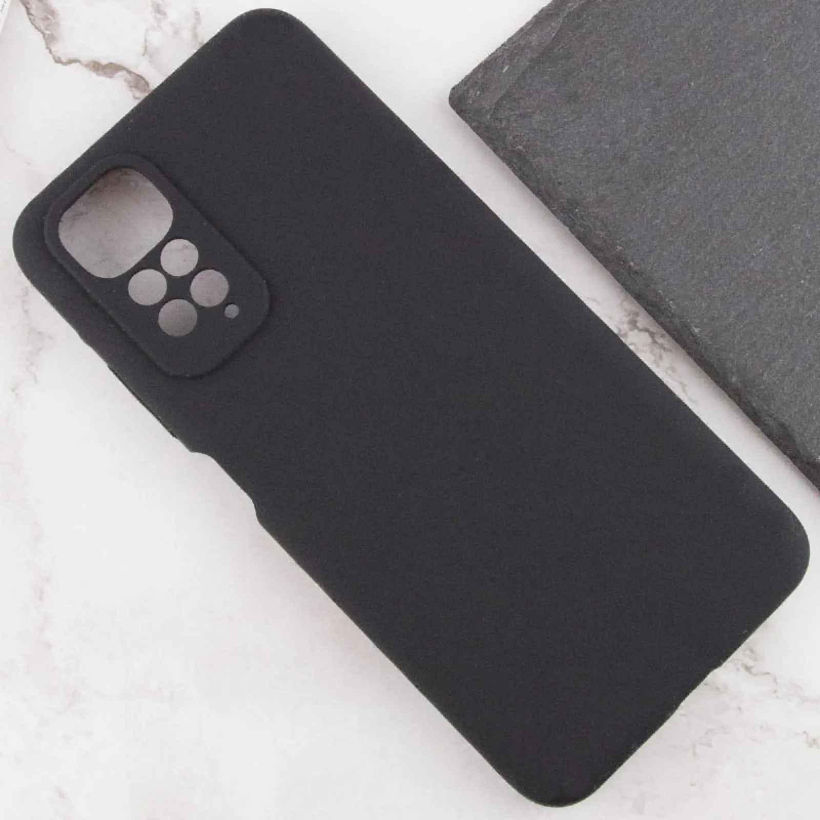 Чехол TPU GETMAN Liquid Silk Full Camera для Xiaomi Redmi Note 11 (Global) / Note 11S, Черный / Black 2, TPU, купить оптом с доставкой