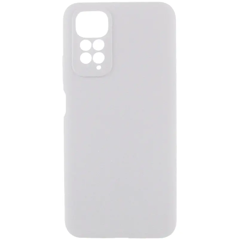 Чехол TPU GETMAN Liquid Silk Full Camera для Xiaomi Redmi Note 11 (Global) / Note 11S, Белый / White, TPU, купить оптом с доставкой