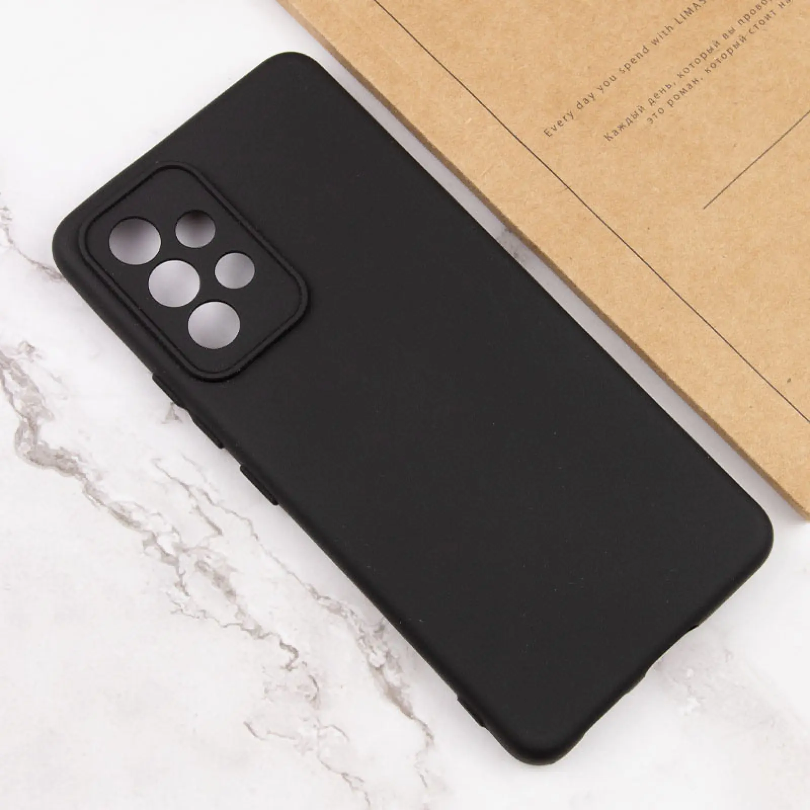 Чехол TPU GETMAN Liquid Silk Full Camera для Samsung Galaxy A53 5G, Черный / Black 3, TPU, купить оптом с доставкой