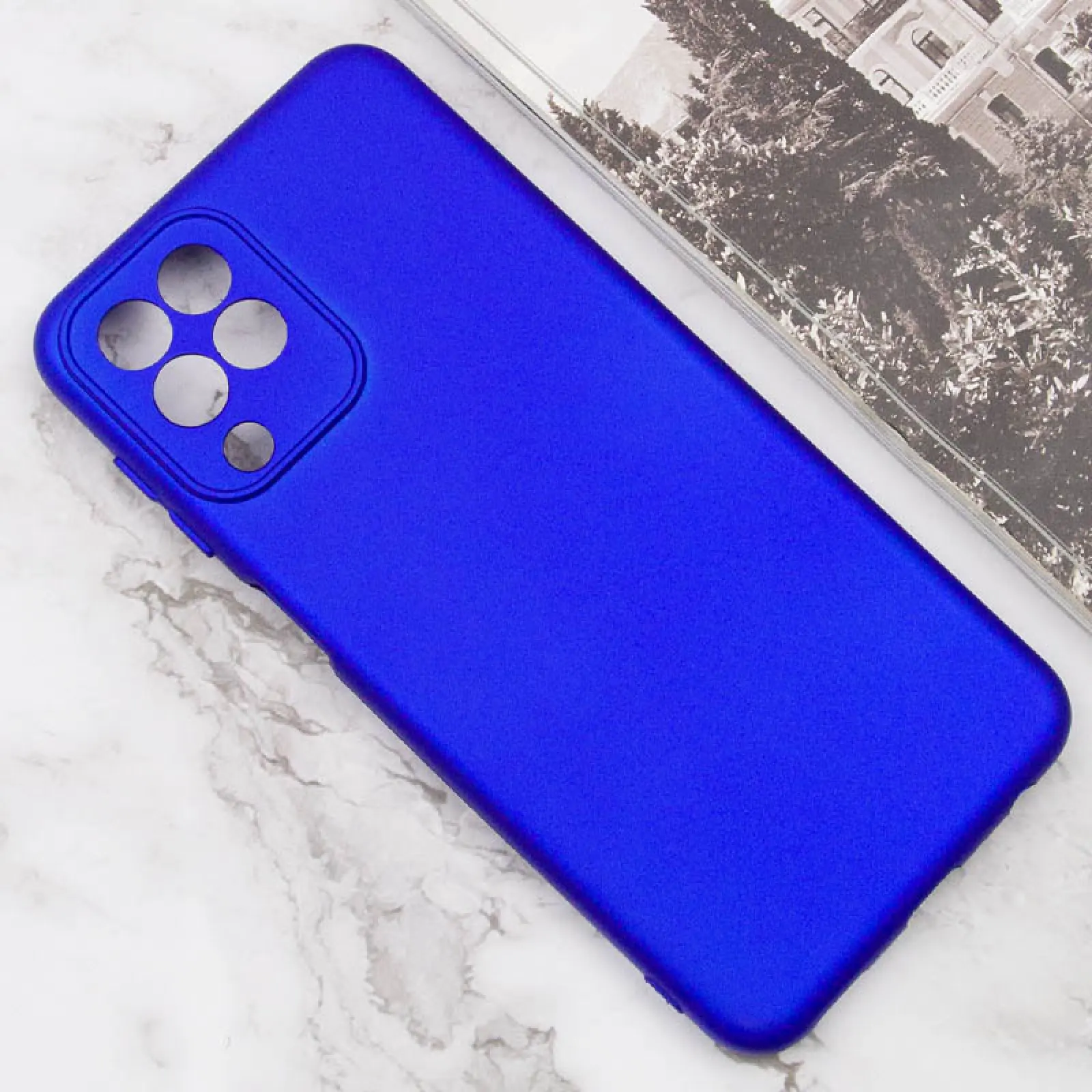 Чехол TPU GETMAN Liquid Silk Full Camera для Samsung Galaxy M33 5G, Синий / Iris 3, TPU, купить оптом с доставкой