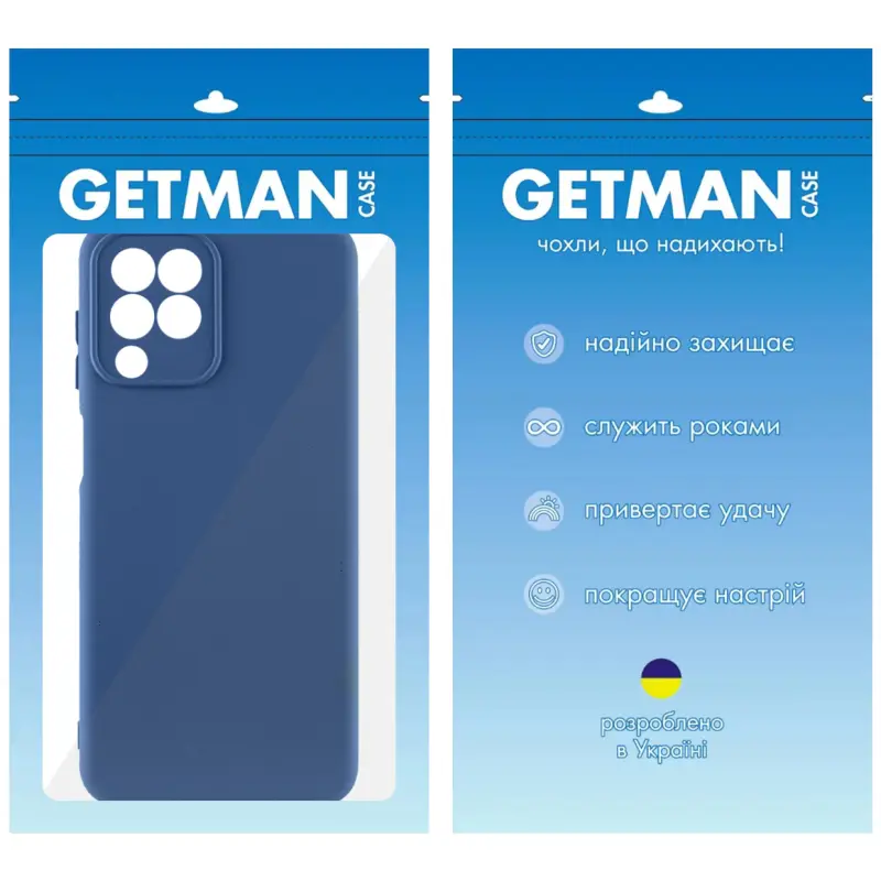 Чехол TPU GETMAN Liquid Silk Full Camera для Samsung Galaxy M33 5G, Синий / Navy Blue 1, TPU, купить оптом с доставкой