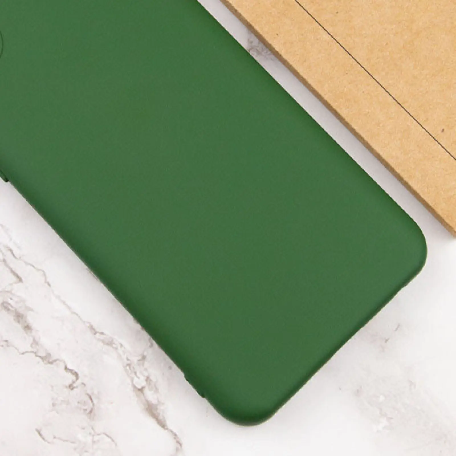Чехол TPU GETMAN Liquid Silk Full Camera для Xiaomi Redmi A1 / A2, Зеленый / Dark green 2, TPU, купить оптом с доставкой