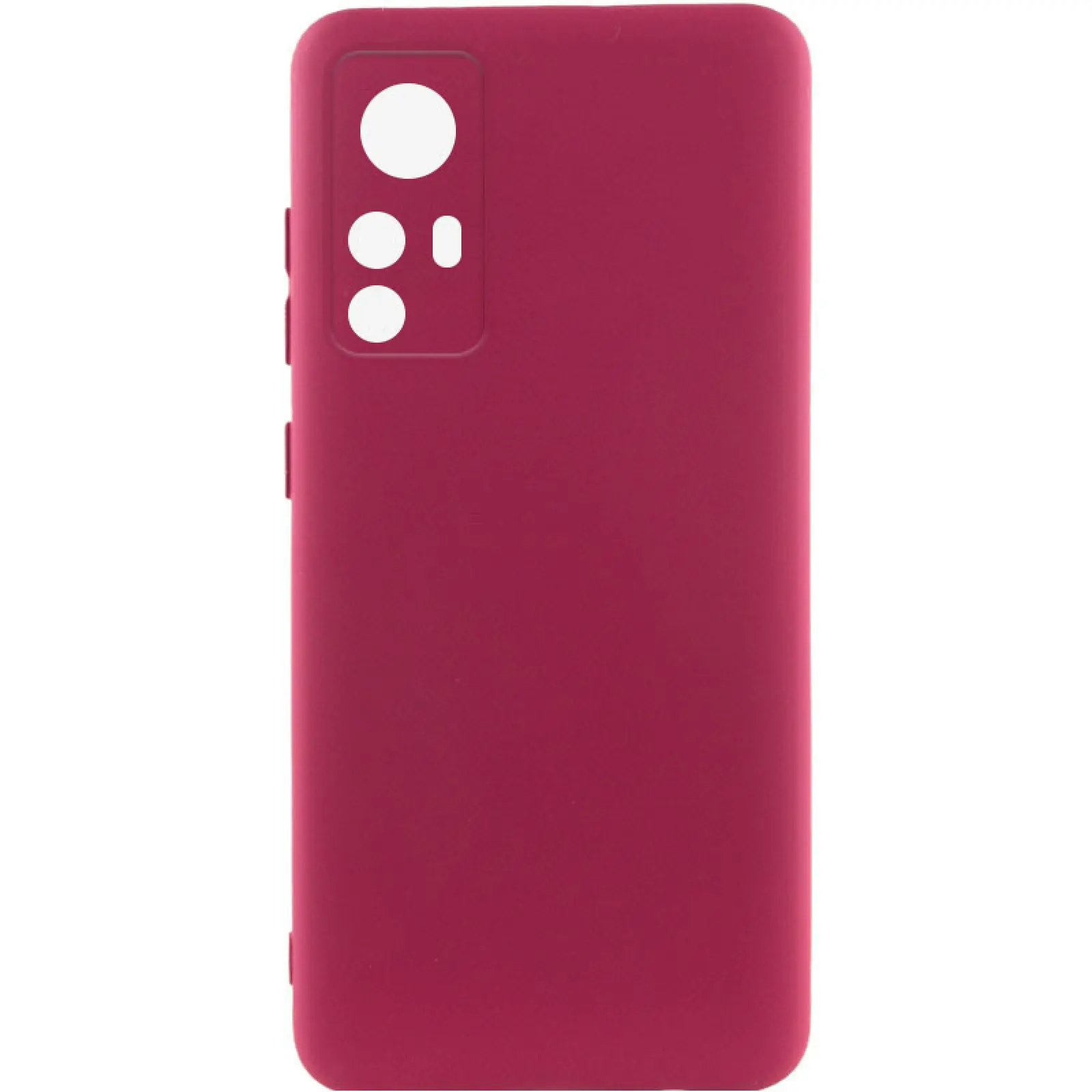 Чехол TPU GETMAN Liquid Silk Full Camera для Xiaomi 12T / 12T Pro, Бордовый / Marsala, TPU, купить оптом с доставкой