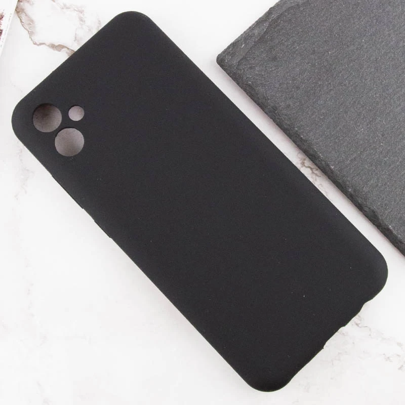 Чехол TPU GETMAN Liquid Silk Full Camera для Samsung Galaxy A04, Черный / Black 3, TPU, купить оптом с доставкой