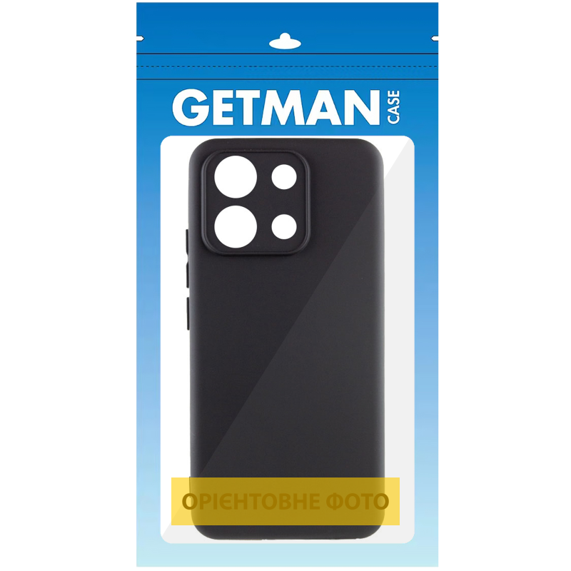 Чохол TPU GETMAN Liquid Silk Full Camera для Xiaomi Redmi A1+ / Poco C50 / A2+, Чорний / Black 1, TPU, купити оптом з доставкою