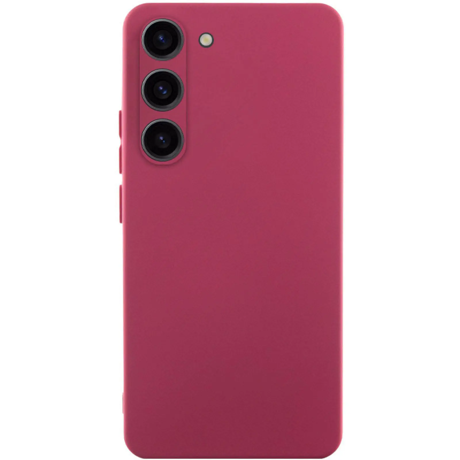Чехол TPU GETMAN Liquid Silk Full Camera для Samsung Galaxy S23, Бордовый / Marsala, TPU, купить оптом с доставкой