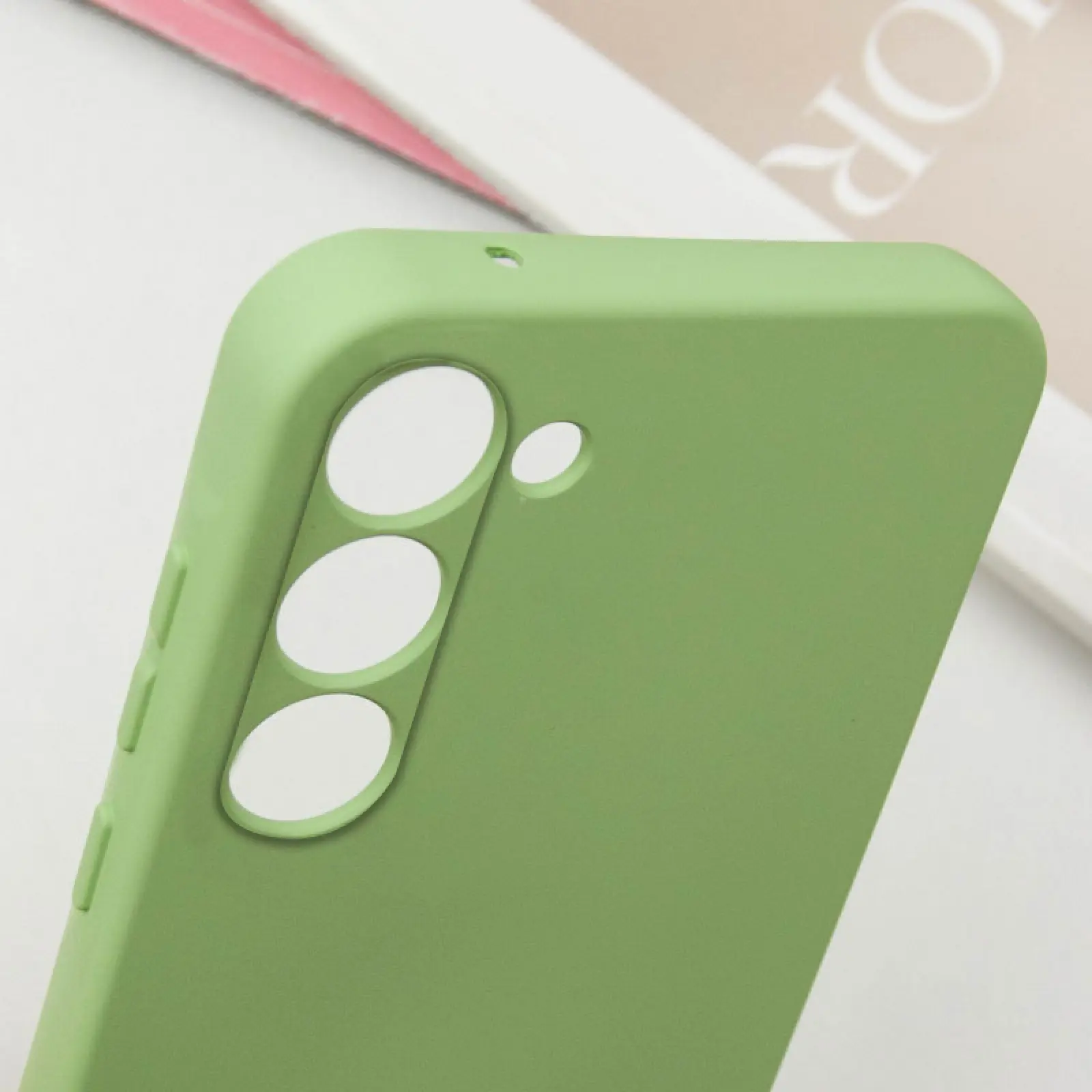 Чехол TPU GETMAN Liquid Silk Full Camera для Samsung Galaxy S23, Зеленый / Pistachio 4, TPU, купить оптом с доставкой