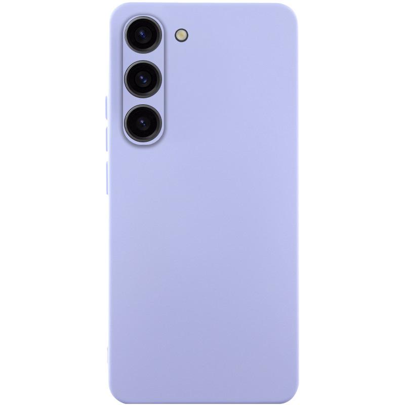 Чохол GETMAN Liquid Silk Full Camera для Samsung Galaxy S23 | TPU + Мікрофібра на малюнкі №1
