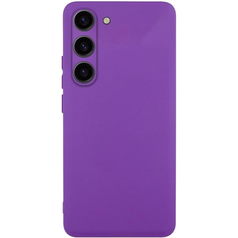 Чохол GETMAN Liquid Silk Full Camera для Samsung Galaxy S23 | TPU + Мікрофібра на малюнкі №1