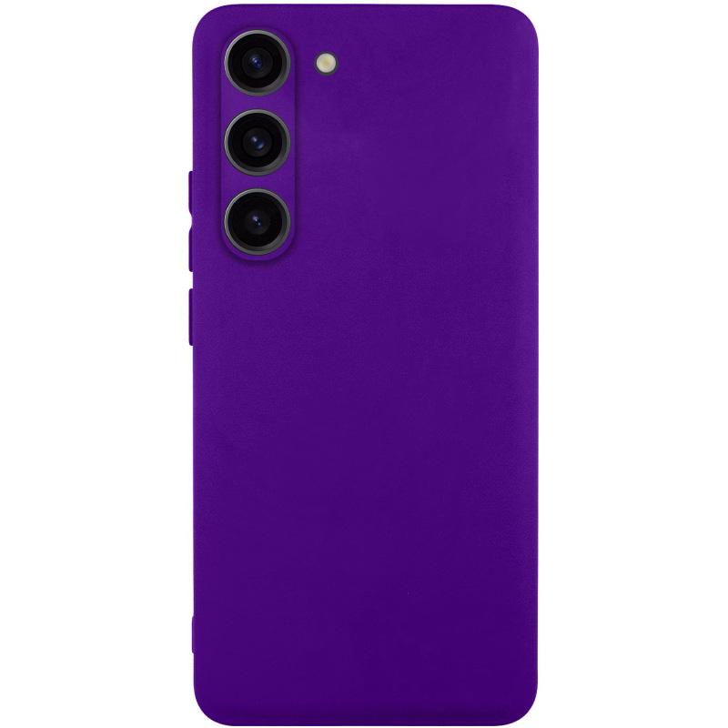 Чохол GETMAN Liquid Silk Full Camera для Samsung Galaxy S23 | TPU + Мікрофібра на малюнкі №1