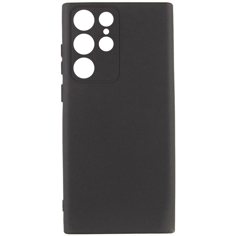 Чехол TPU GETMAN Liquid Silk Full Camera для Samsung Galaxy S23 Ultra, Черный / Black, TPU, купить оптом с доставкой