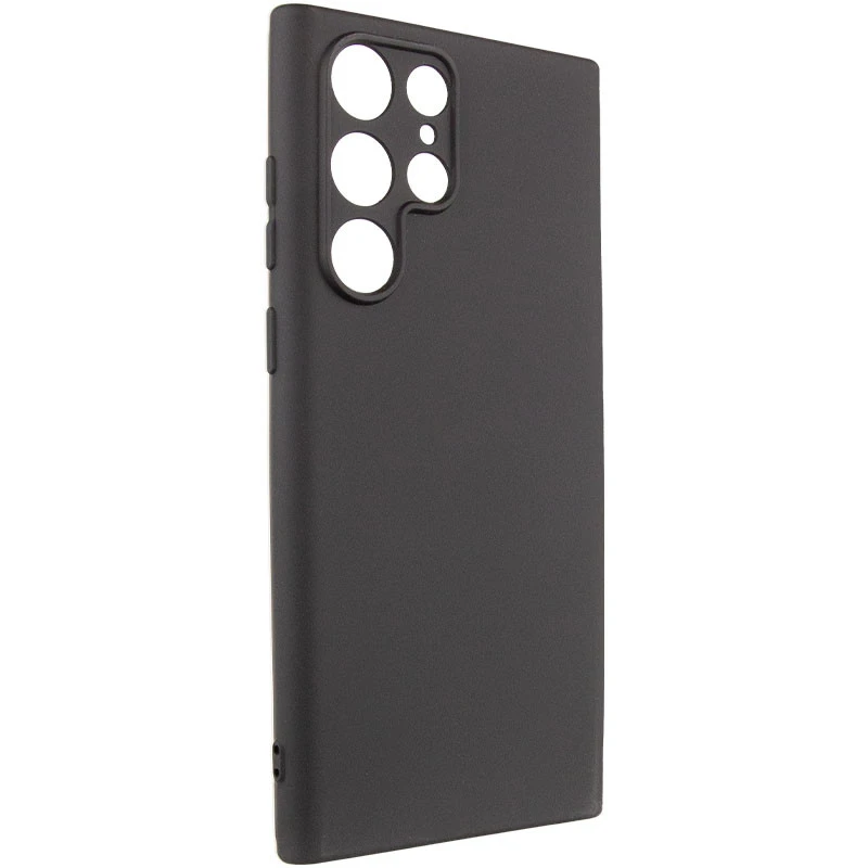 Чехол TPU GETMAN Liquid Silk Full Camera для Samsung Galaxy S23 Ultra, Черный / Black 1, TPU, купить оптом с доставкой