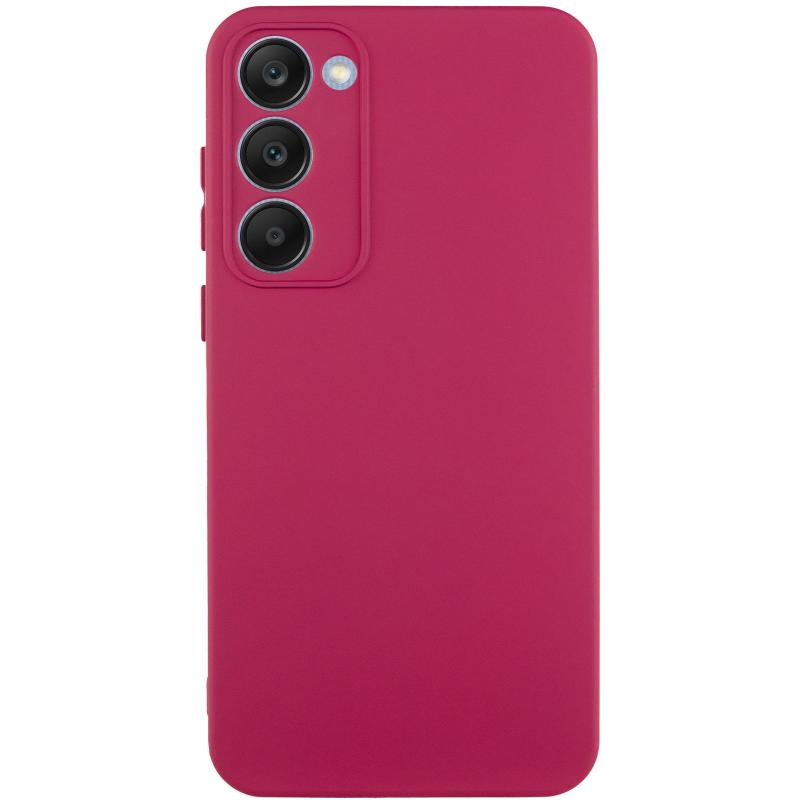Чохол GETMAN Liquid Silk Full Camera для Samsung Galaxy S23+ | TPU + Мікрофібра на малюнкі №1