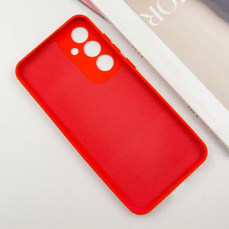 Чехол TPU GETMAN Liquid Silk Full Camera для Samsung Galaxy S23+, Красный / Red 2, TPU, купить оптом с доставкой