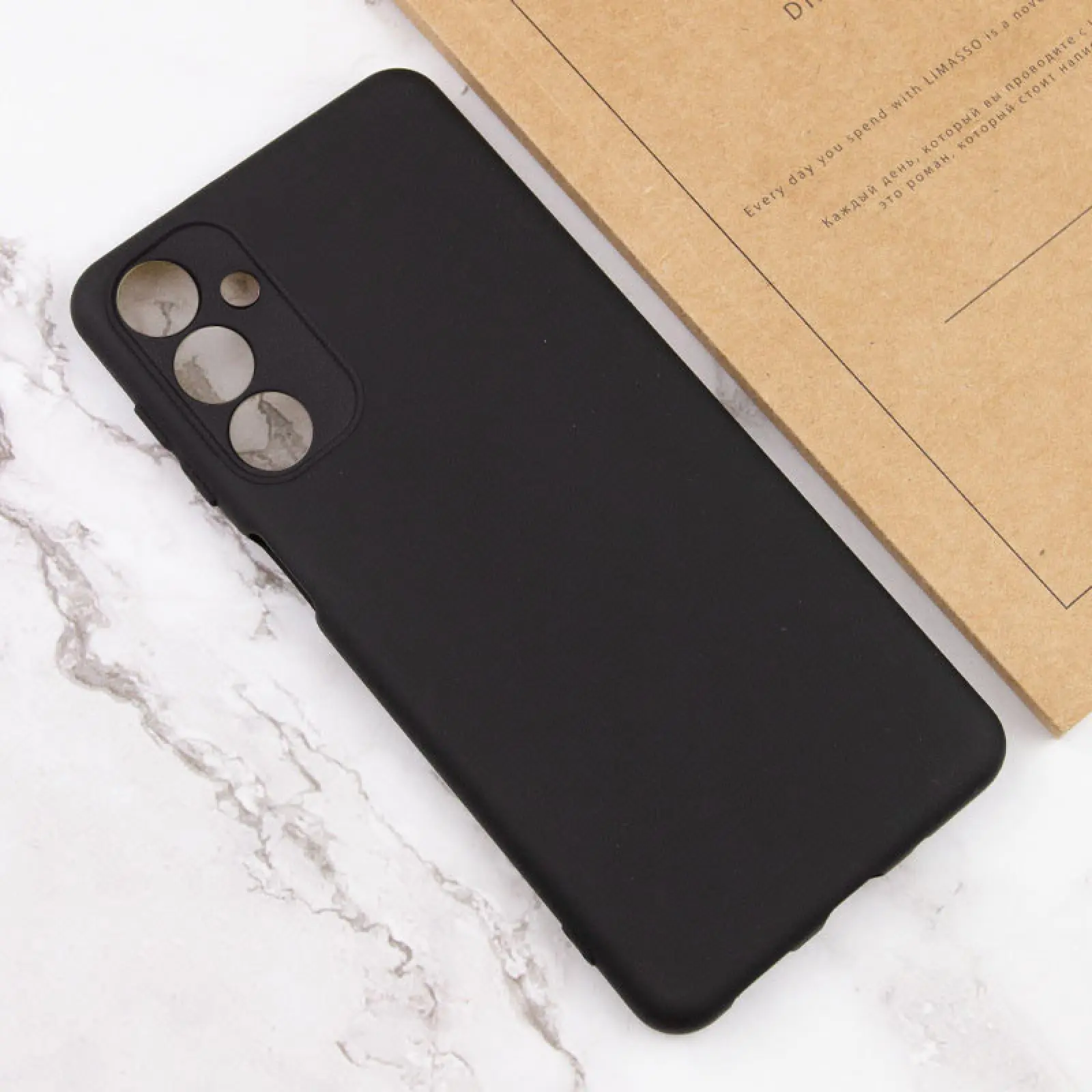 Чехол TPU GETMAN Liquid Silk Full Camera для Samsung Galaxy A14 4G/5G, Черный / Black 3, TPU, купить оптом с доставкой