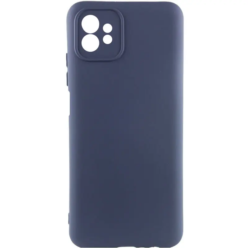 Чохол TPU GETMAN Liquid Silk Full Camera для Motorola Moto G32, Синій / Midnight Blue, TPU, купити оптом з доставкою