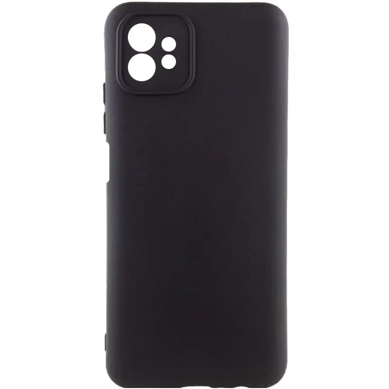 Чехол TPU GETMAN Liquid Silk Full Camera для Motorola Moto G32, Черный / Black, TPU, купить оптом с доставкой