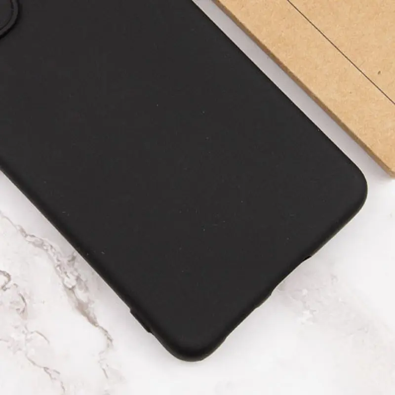Чехол TPU GETMAN Liquid Silk Full Camera для Motorola Moto G32, Черный / Black 2, TPU, купить оптом с доставкой
