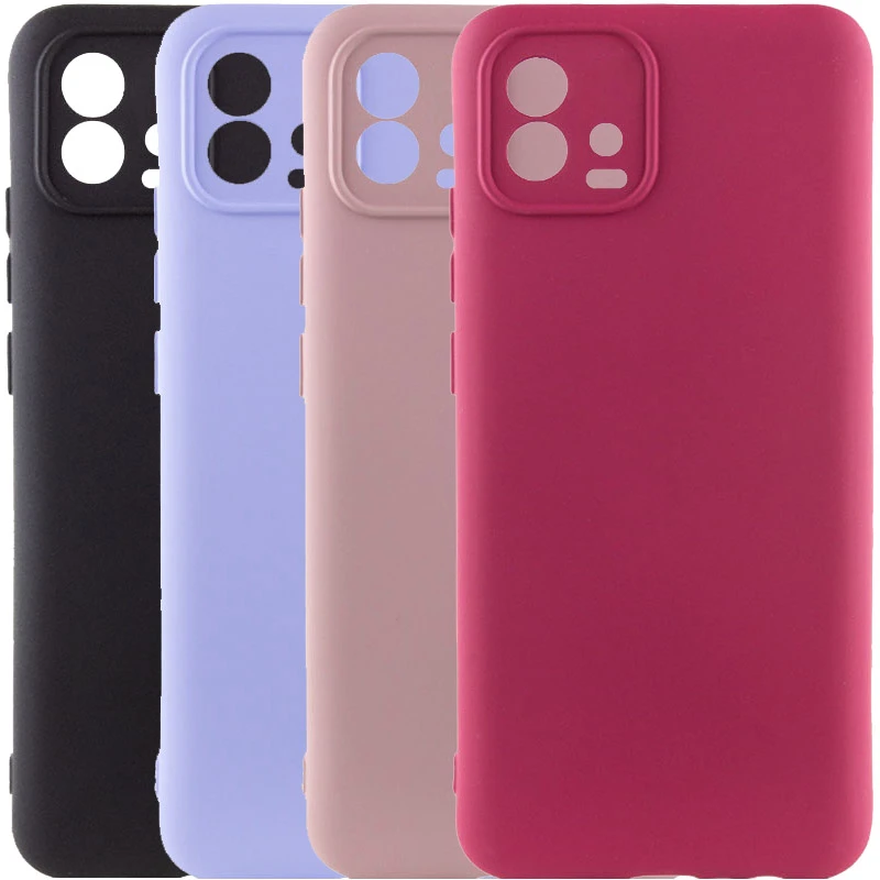 Чехол TPU GETMAN Liquid Silk Full Camera для Motorola Moto G72, TPU, купить оптом с доставкой