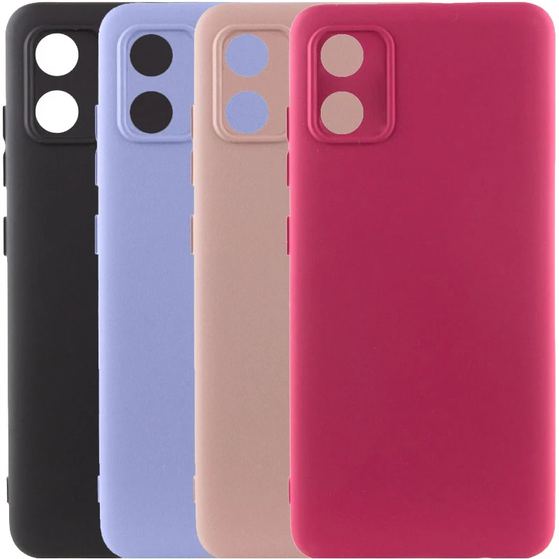 Чехол TPU GETMAN Liquid Silk Full Camera для Motorola Moto E13, TPU, купить оптом с доставкой