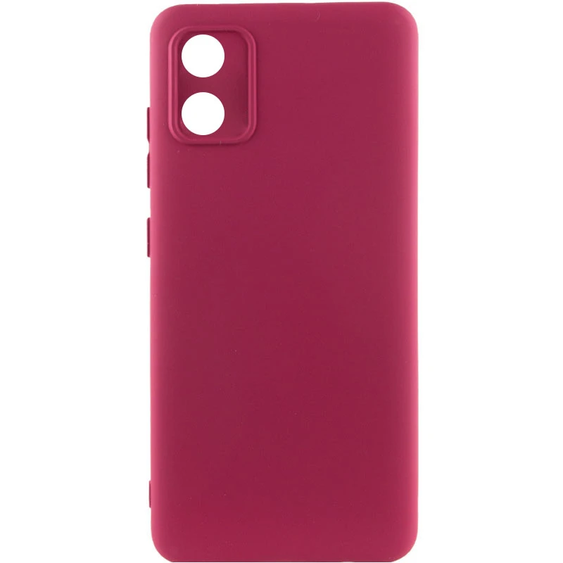 Чехол TPU GETMAN Liquid Silk Full Camera для Motorola Moto E13, Бордовый / Marsala, TPU, купить оптом с доставкой