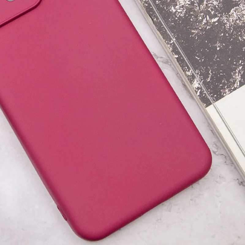 Чехол TPU GETMAN Liquid Silk Full Camera для Motorola Moto E13, Бордовый / Marsala 3, TPU, купить оптом с доставкой