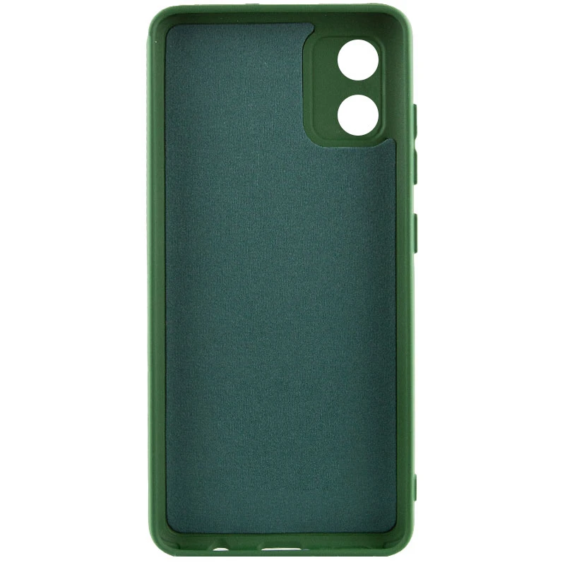 Чехол TPU GETMAN Liquid Silk Full Camera для Motorola Moto E13, Зеленый / Dark green 1, TPU, купить оптом с доставкой