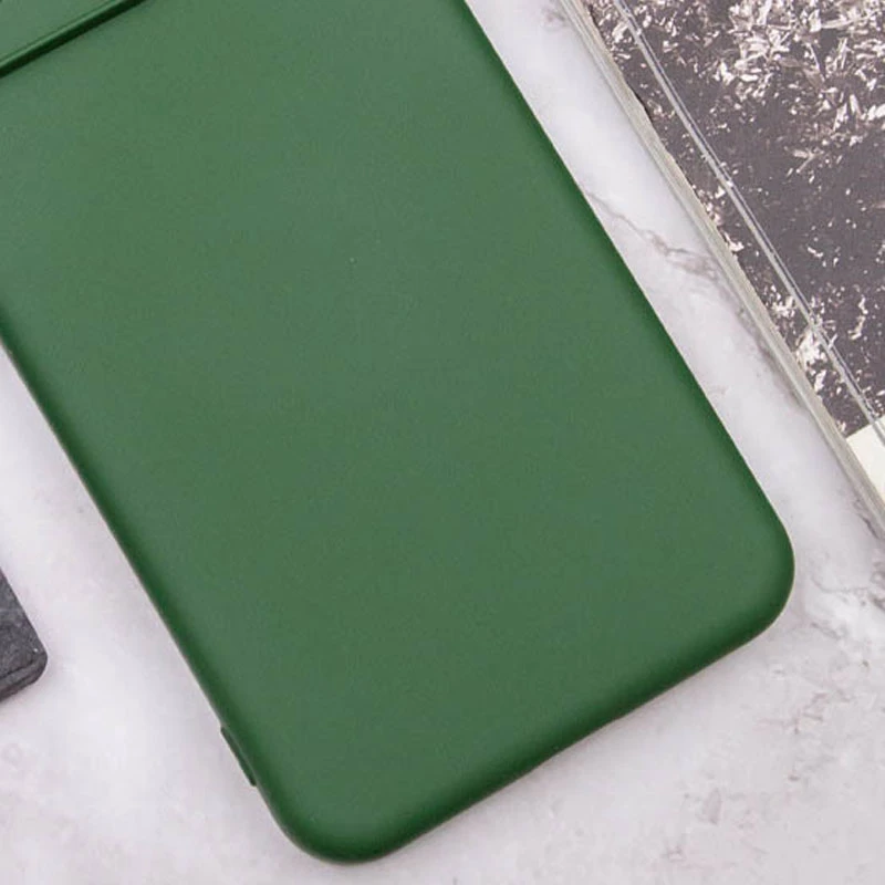Чехол TPU GETMAN Liquid Silk Full Camera для Motorola Moto E13, Зеленый / Dark green 3, TPU, купить оптом с доставкой