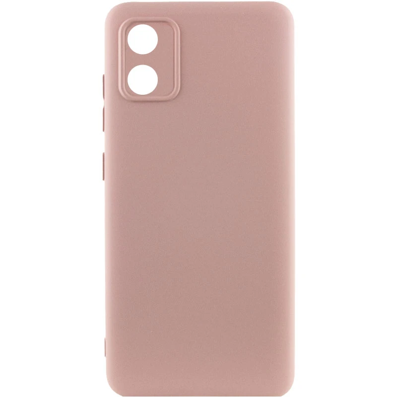 Чехол TPU GETMAN Liquid Silk Full Camera для Motorola Moto E13, Розовый / Pink Sand, TPU, купить оптом с доставкой