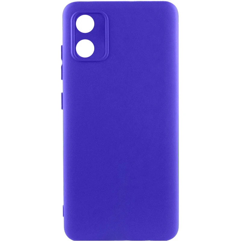 Чехол TPU GETMAN Liquid Silk Full Camera для Motorola Moto E13, Синий / Iris, TPU, купить оптом с доставкой