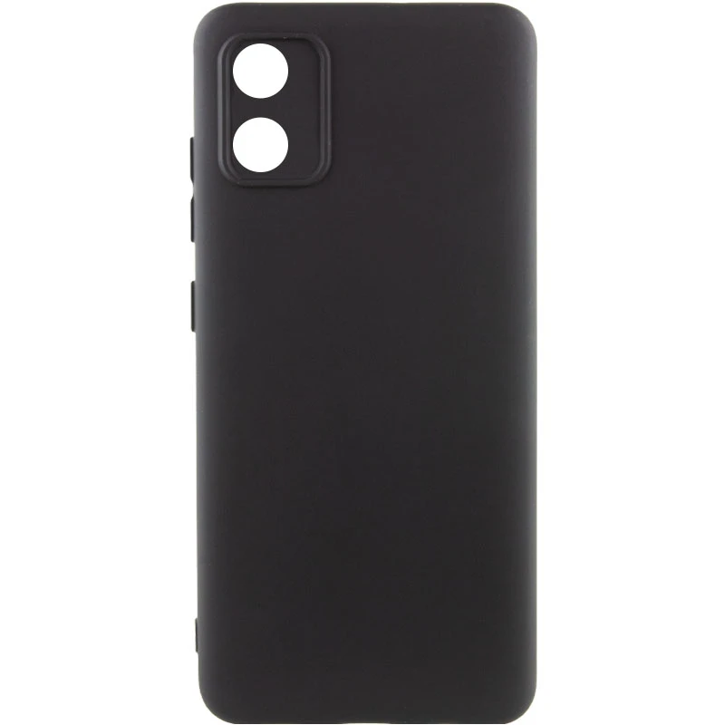Чехол TPU GETMAN Liquid Silk Full Camera для Motorola Moto E13, Черный / Black, TPU, купить оптом с доставкой