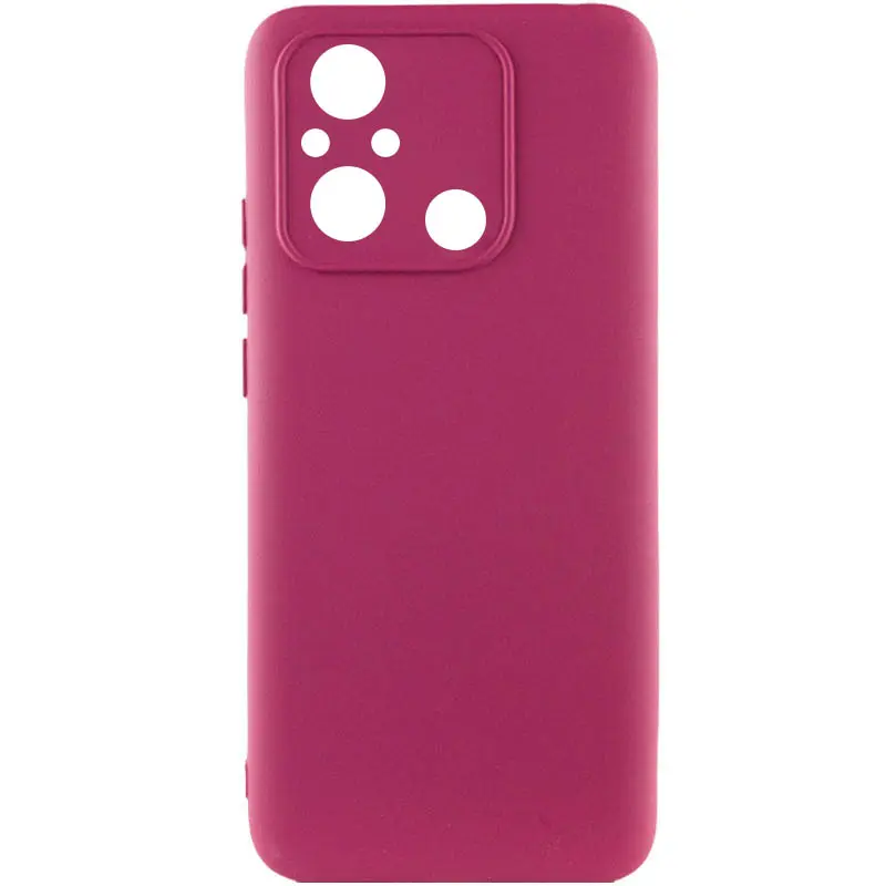 Чехол TPU GETMAN Liquid Silk Full Camera для Xiaomi Redmi 12C, Бордовый / Marsala, TPU, купить оптом с доставкой