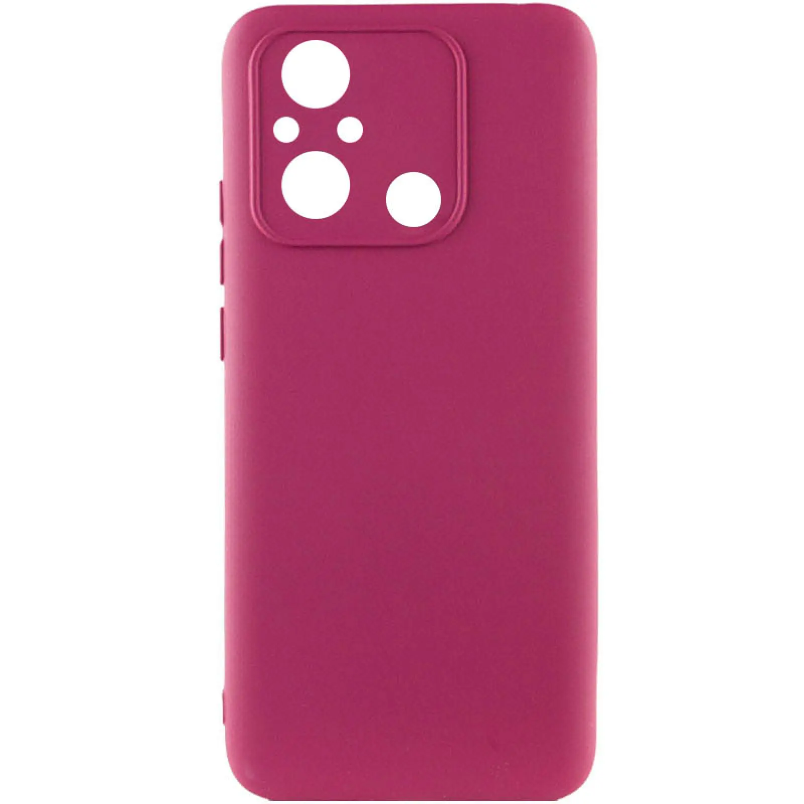 Чехол TPU GETMAN Liquid Silk Full Camera для Xiaomi Redmi 12C, Бордовый / Marsala, TPU, купить оптом с доставкой