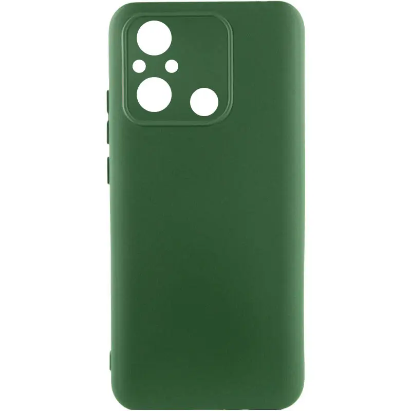 Чехол TPU GETMAN Liquid Silk Full Camera для Xiaomi Redmi 12C, Зеленый / Dark green, TPU, купить оптом с доставкой