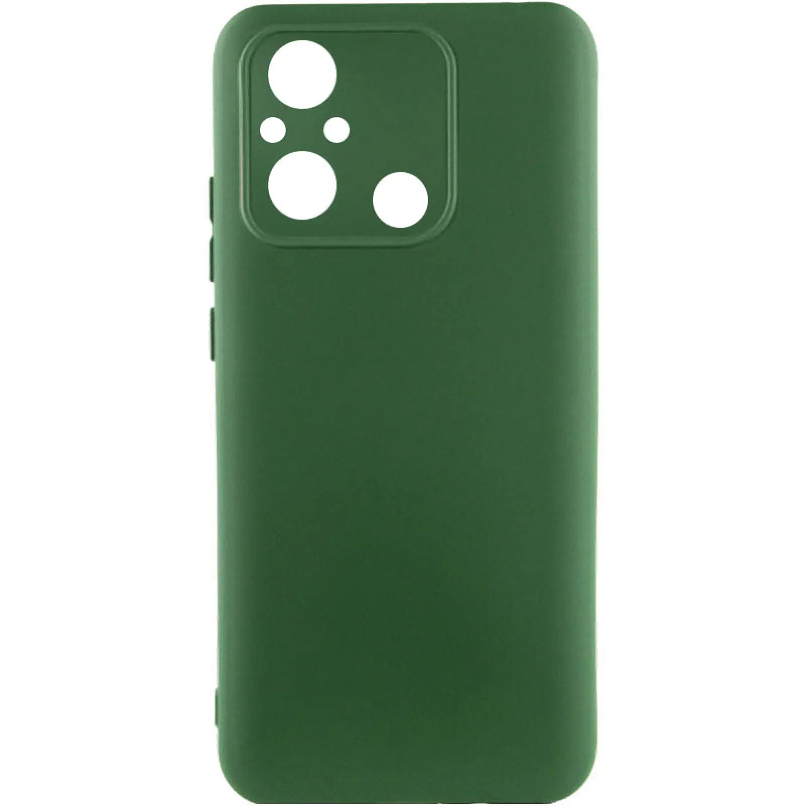 Чехол TPU GETMAN Liquid Silk Full Camera для Xiaomi Redmi 12C, Зеленый / Dark green, TPU, купить оптом с доставкой