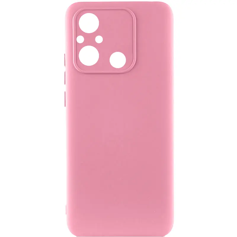 Чехол TPU GETMAN Liquid Silk Full Camera для Xiaomi Redmi 12C, Розовый / Pink, TPU, купить оптом с доставкой