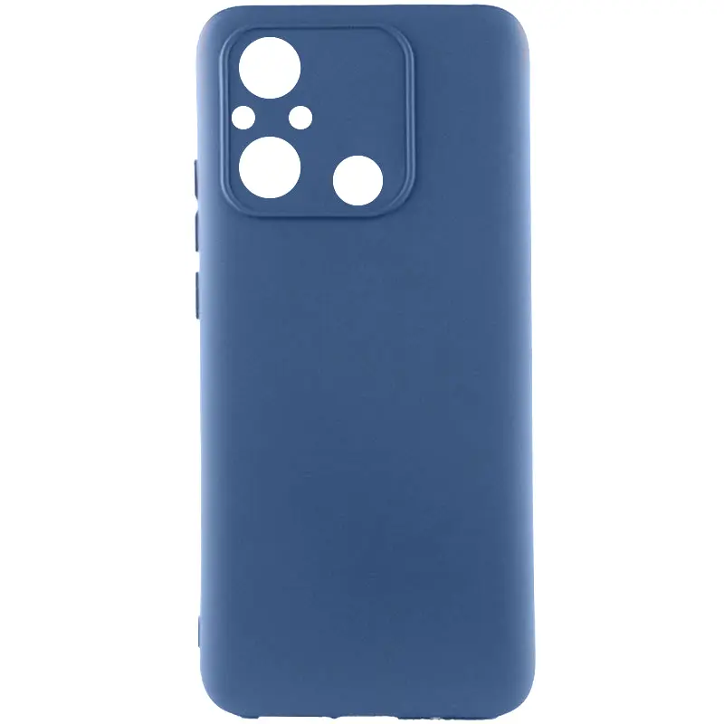 Чехол TPU GETMAN Liquid Silk Full Camera для Xiaomi Redmi 12C, Синий / Navy Blue, TPU, купить оптом с доставкой