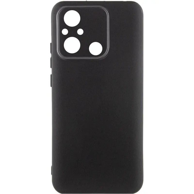 Чехол TPU GETMAN Liquid Silk Full Camera для Xiaomi Redmi 12C, Черный / Black, TPU, купить оптом с доставкой