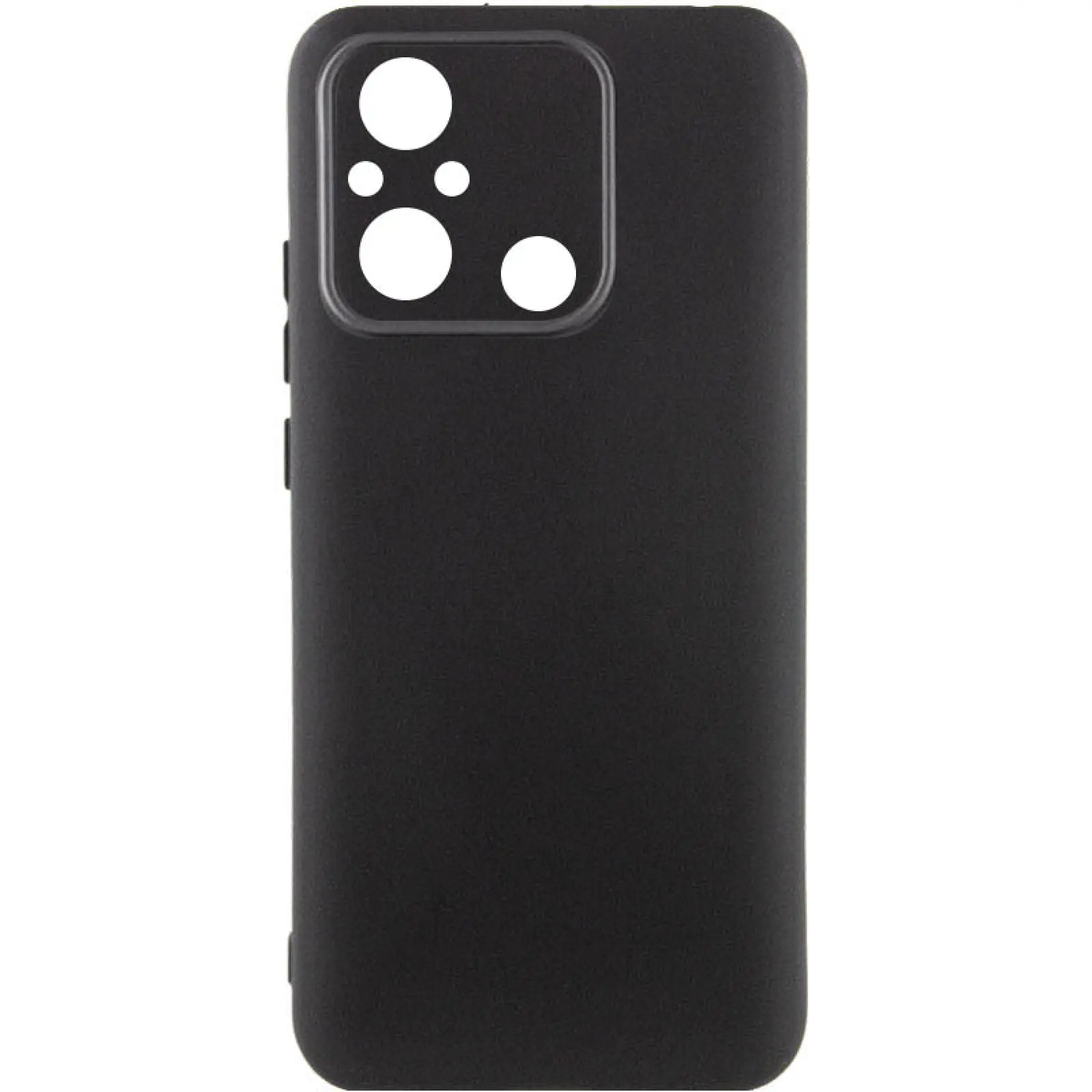 Чехол TPU GETMAN Liquid Silk Full Camera для Xiaomi Redmi 12C, Черный / Black, TPU, купить оптом с доставкой