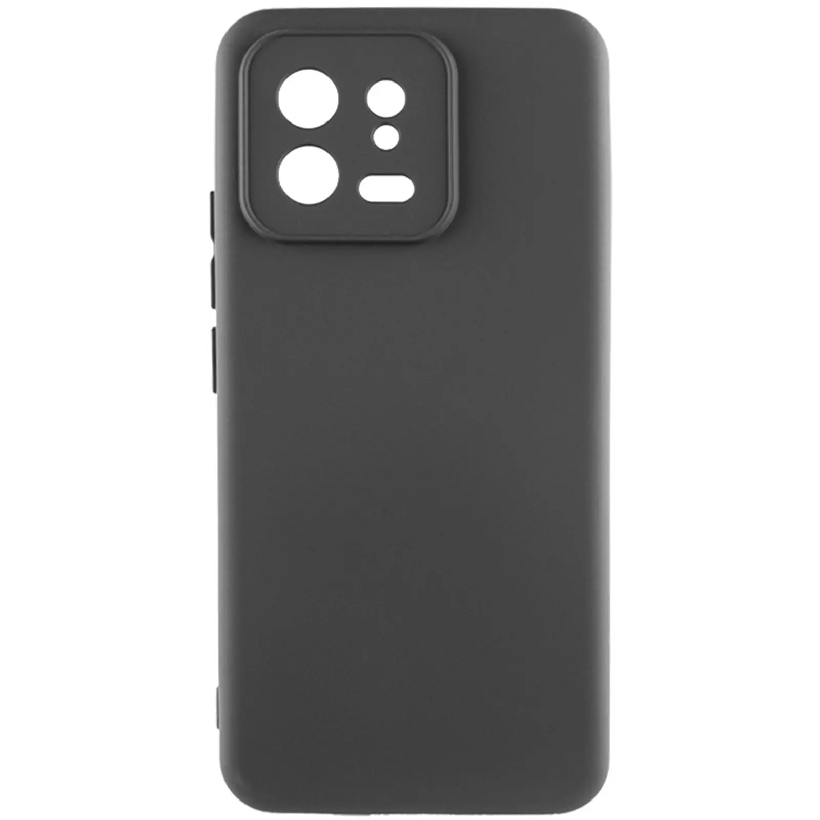 Чехол TPU GETMAN Liquid Silk Full Camera для Xiaomi 13, Черный / Black, TPU, купить оптом с доставкой