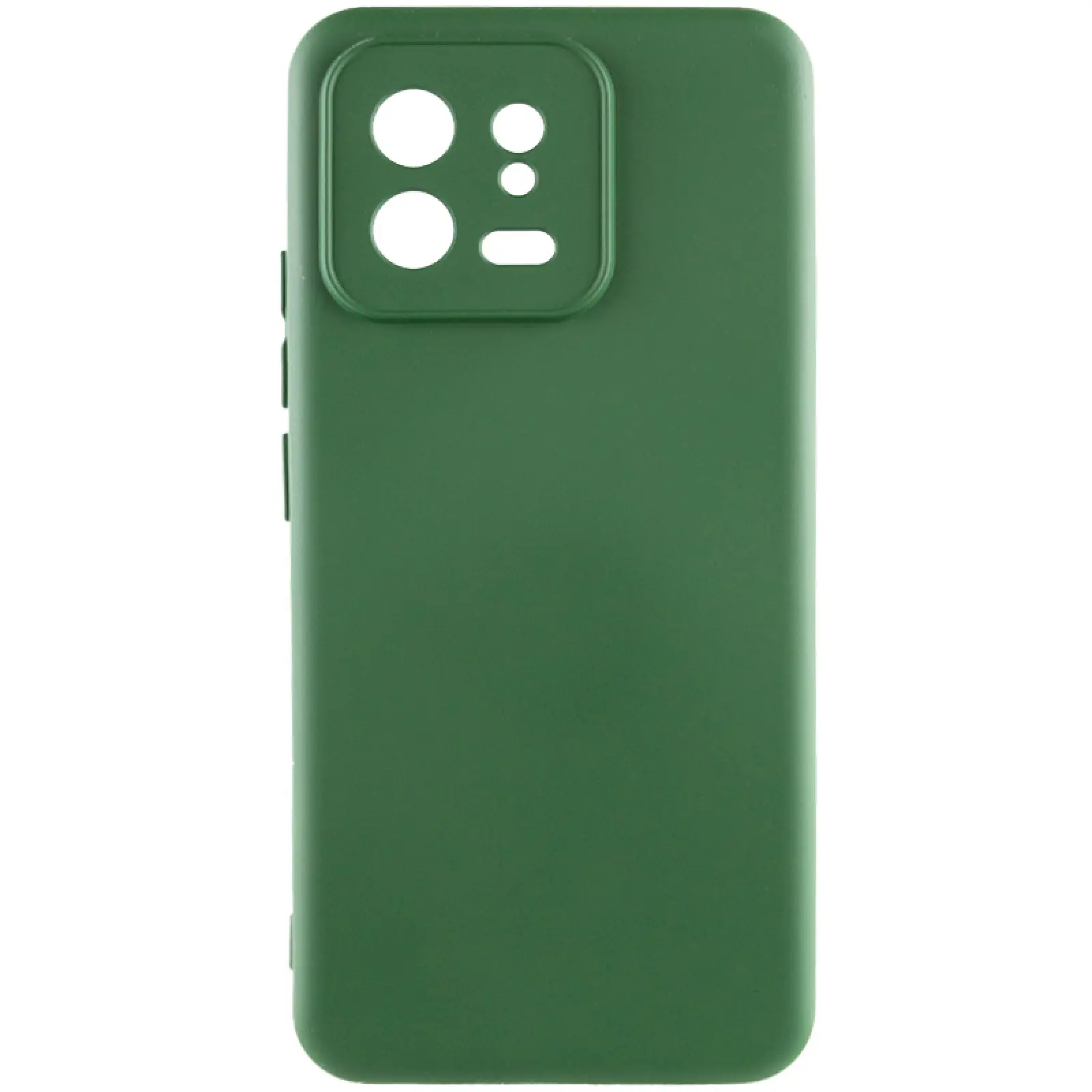 Чохол TPU GETMAN Liquid Silk Full Camera для Xiaomi 13 Pro, Зелений / Dark green, TPU, купити оптом з доставкою