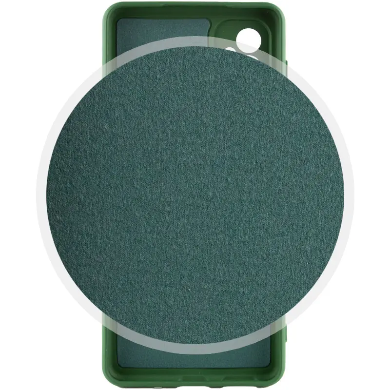 Чехол TPU GETMAN Liquid Silk Full Camera для Samsung Galaxy A24 4G, Зеленый / Dark green 2, TPU, купить оптом с доставкой