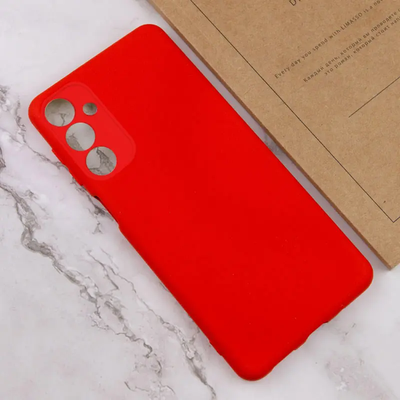 Чехол TPU GETMAN Liquid Silk Full Camera для Samsung Galaxy A24 4G, Красный / Red 3, TPU, купить оптом с доставкой