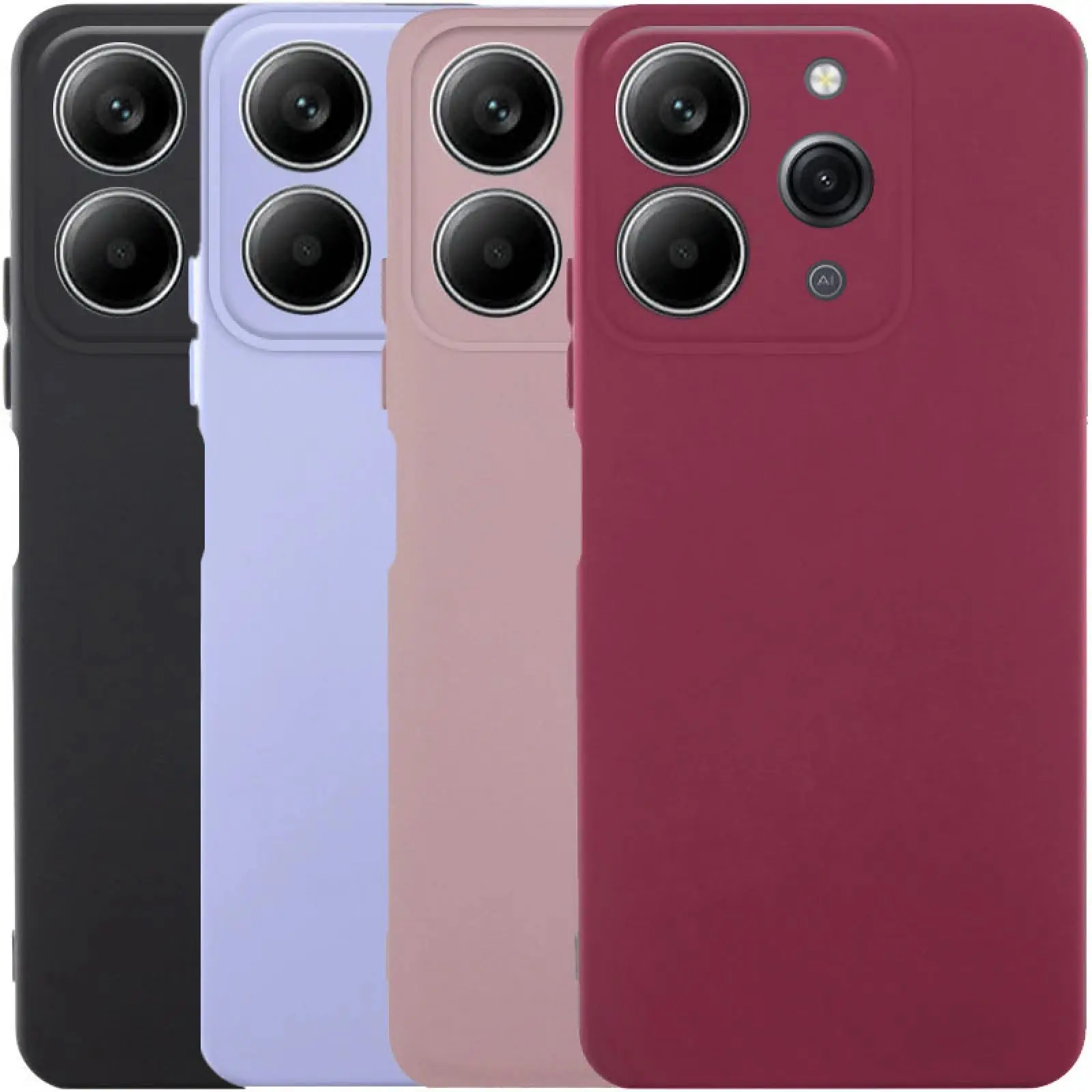 Чохол TPU GETMAN Liquid Silk Full Camera для Xiaomi Redmi 12, TPU, купити оптом з доставкою