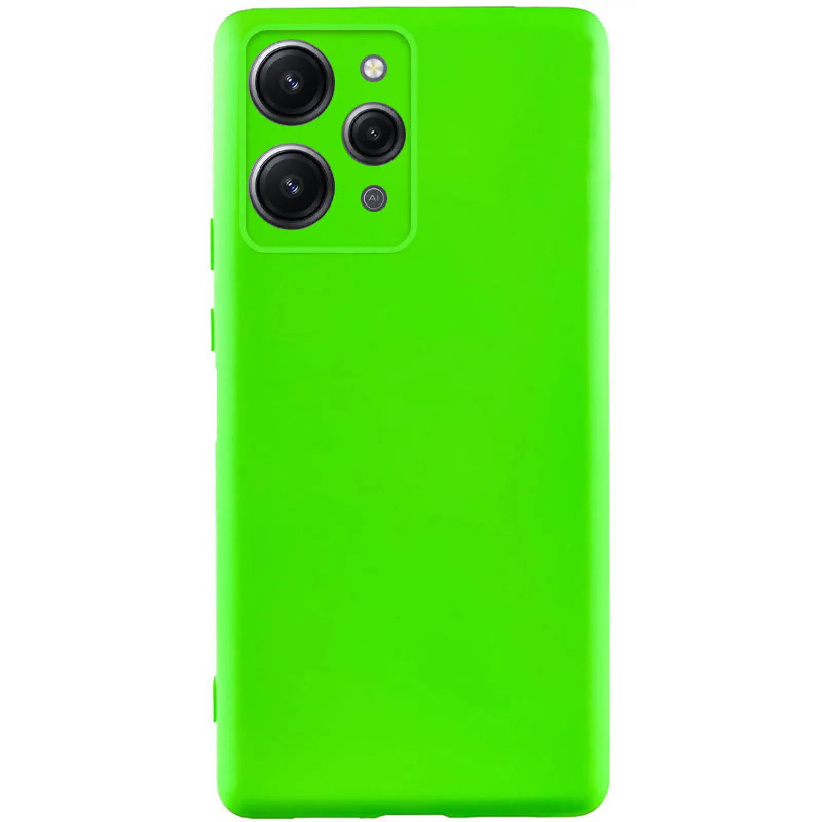 Чохол TPU GETMAN Liquid Silk Full Camera для Xiaomi Redmi 12, Салатовий / Neon Green, TPU, купити оптом з доставкою
