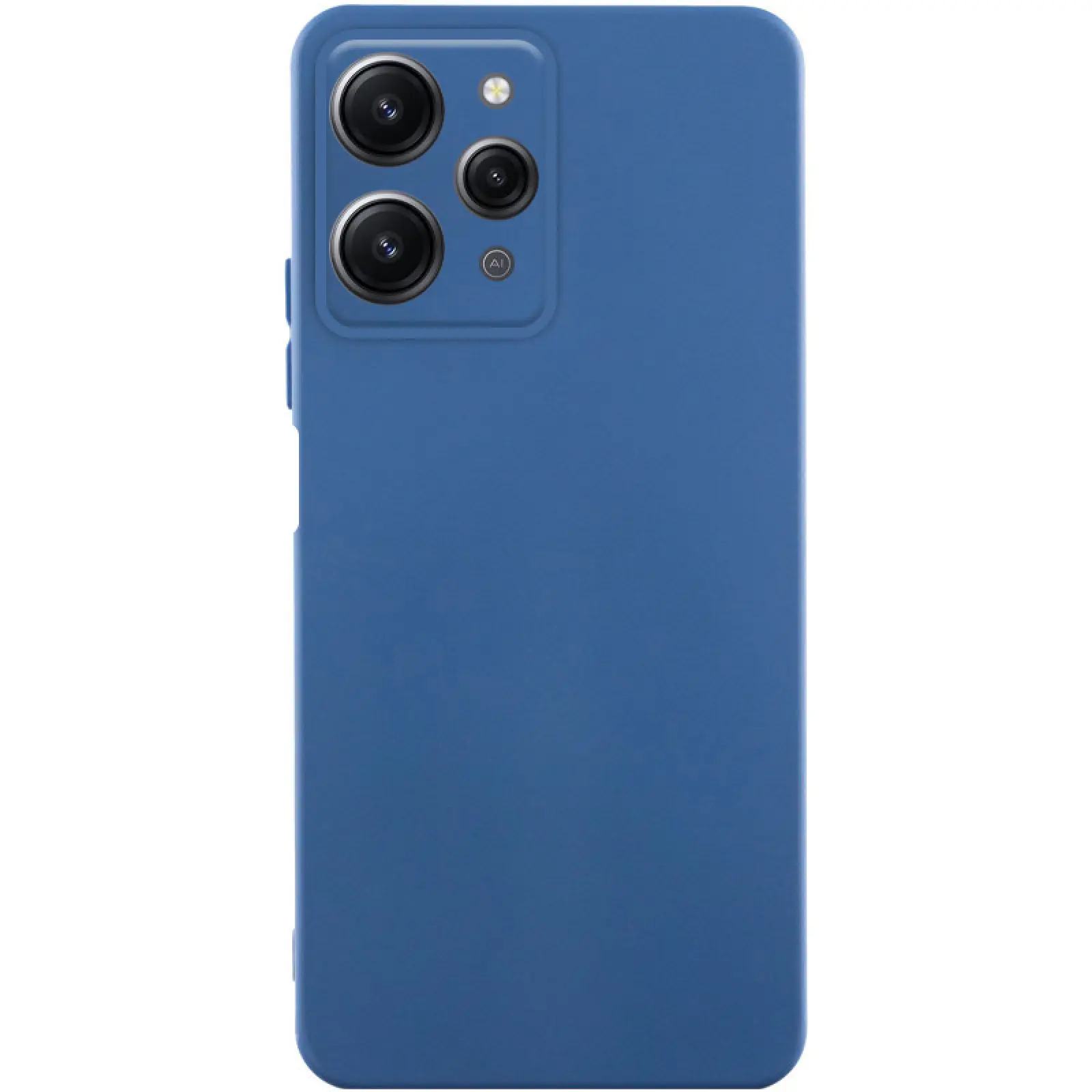 Чохол TPU GETMAN Liquid Silk Full Camera для Xiaomi Redmi 12, Синій / Navy Blue, TPU, купити оптом з доставкою