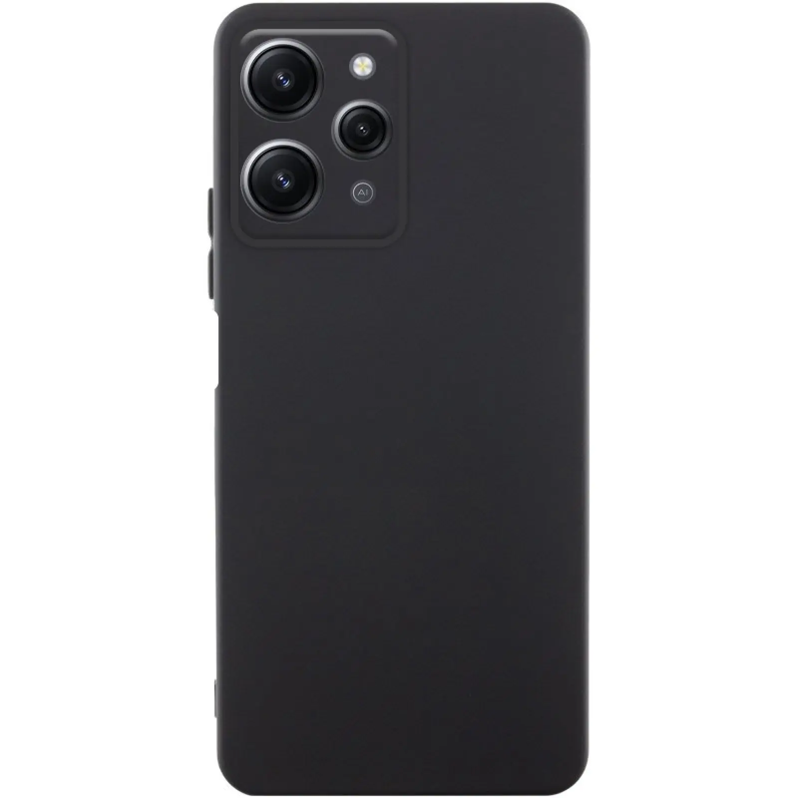 Чохол TPU GETMAN Liquid Silk Full Camera для Xiaomi Redmi 12, Чорний / Black, TPU, купити оптом з доставкою